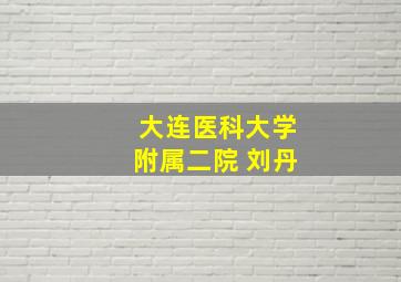 大连医科大学附属二院 刘丹